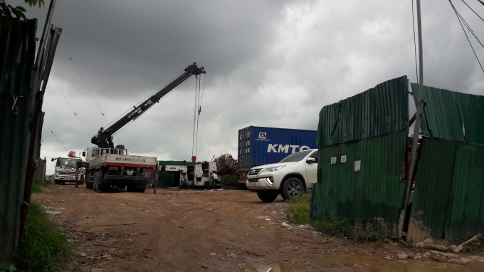 Hiện trạng khu đất n&ocirc;ng nghiệp&nbsp;Đằng Xung - Đằng Khoai đang bị biến tướng.