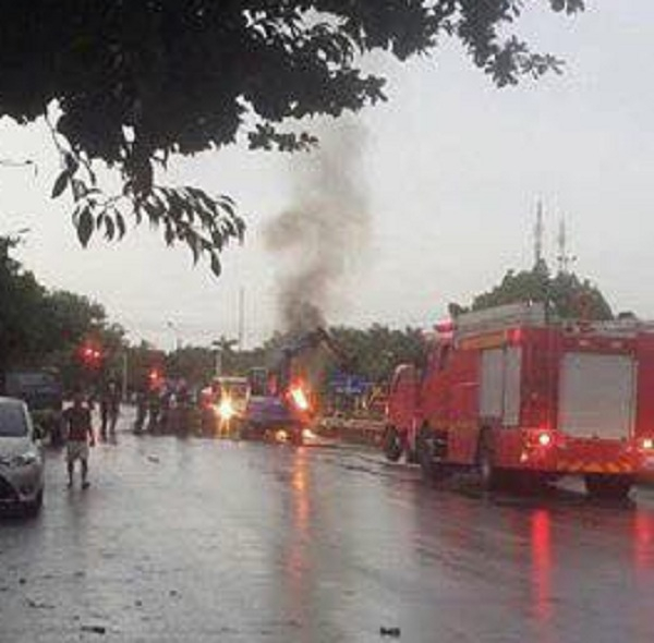 Hiện trường xảy ra vụ việc. Ảnh facebook.