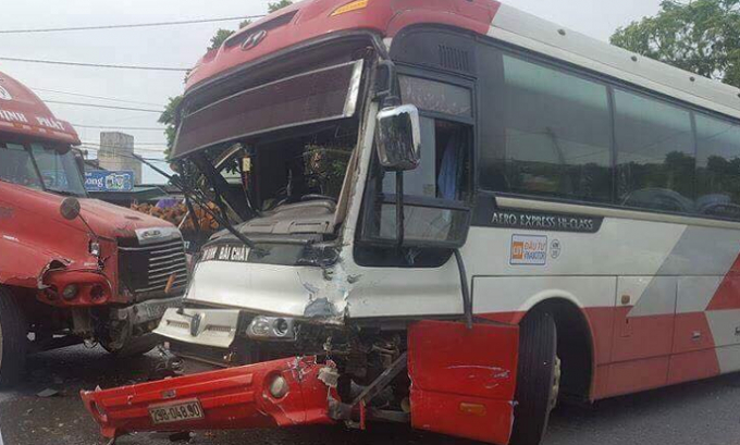 Hiện trường vụ tai nạn.