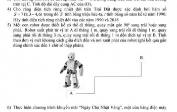 TP HCM công bố đề minh họa môn Toán lớp 10 năm 2018