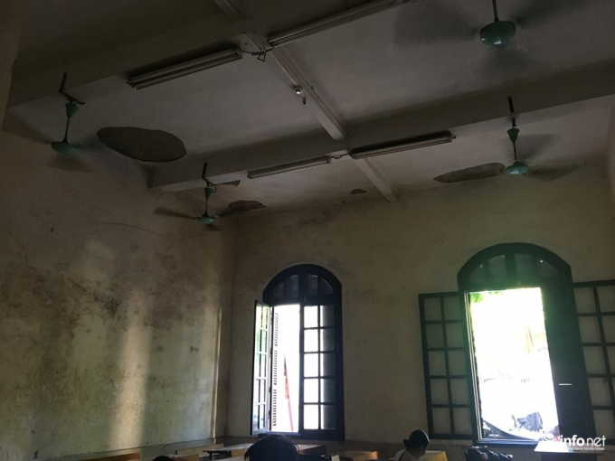 Cơ sở vật chất nh&agrave; trường xuống cấp