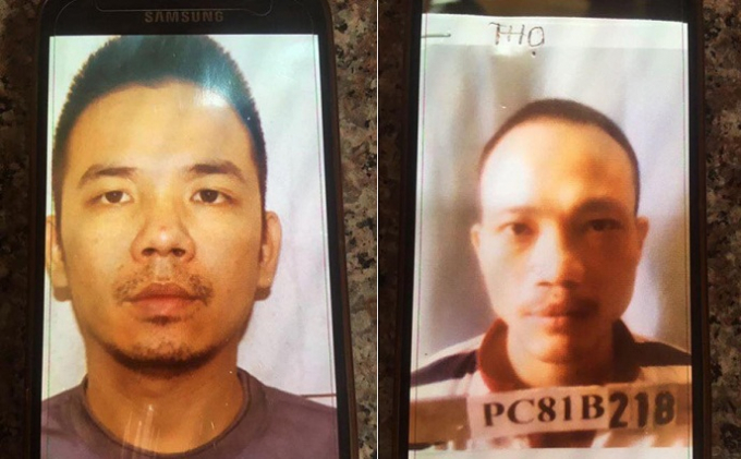 Tử t&ugrave; L&ecirc; Văn Thọ (b&igrave;a phải) v&agrave; Nguyễn Văn T&igrave;nh (b&igrave;a tr&aacute;i).