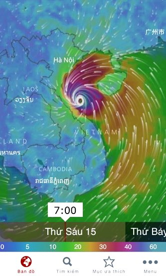 Cơn b&atilde;o số 10 (B&atilde;o Doksuri) chỉ c&ograve;n c&aacute;ch đất liền tầm 100 km.