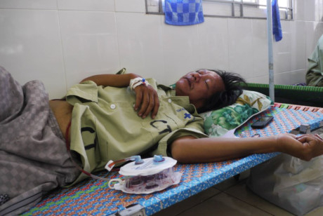 Nạn nh&acirc;n Nguyễn Thanh T&ugrave;ng. (Ảnh: b&aacute;o Ph&aacute;p luật TPHCM)