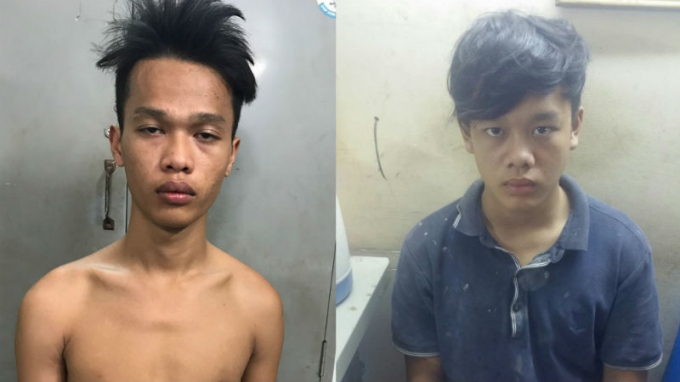 2 anh em ruột Nguyễn Văn Tr&iacute; (tr&aacute;i) v&agrave; Nguyễn Trường Giang tại cơ quan c&ocirc;ng an. (Ảnh: b&aacute;o Vietnamnet)