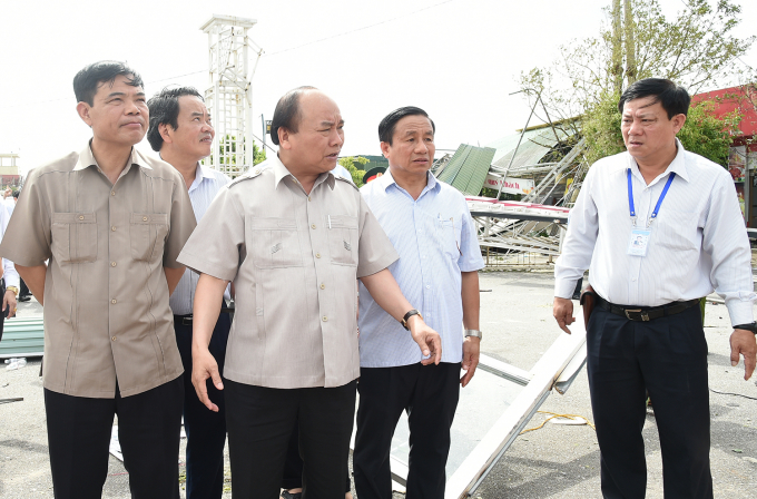 Thủ tướng chỉ đạo khắc phục hậu quả b&atilde;o số 10 tại H&agrave; Tĩnh.