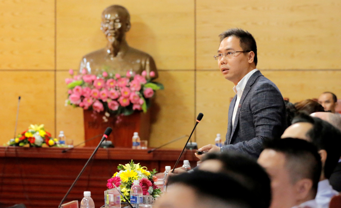 &Ocirc;ng Đặng Tất Thắng &ndash; đại diện Tập đo&agrave;n FLC giới thiệu kế hoạch đầu tư dự &aacute;n FLC Nghệ An