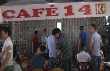 Qu&aacute;n c&agrave; ph&ecirc; nơi xảy ra vụ việc.