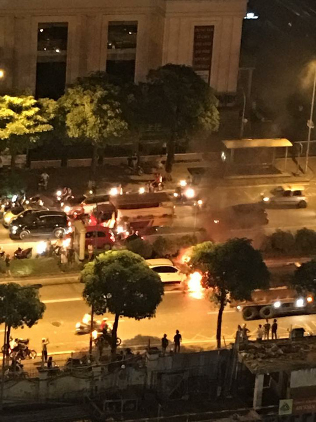 Hiện trường khu vực xảy ra sự việc. Ảnh otofun