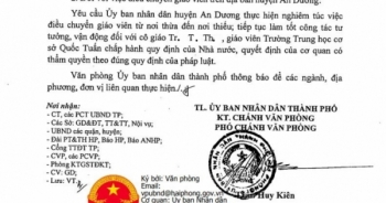 Vụ cô giáo nghi tự tử do không được chuyển trường: UBND TP Hải Phòng có thông báo không cho chuyển trường