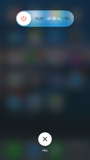 Khi hiện th&ocirc;ng b&aacute;o n&agrave;y, người d&ugrave;ng giữ ph&iacute;m Home đến khi trở lại m&agrave;n h&igrave;nh ch&iacute;nh