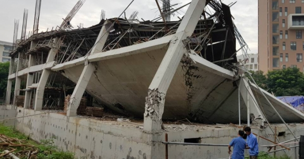 Vụ trường mầm non Vườn Xanh đổ sập: Đơn vị thi công là đơn vị nào?