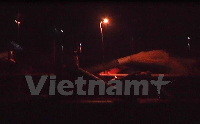 Hoạt động khai th&aacute;c c&aacute;t tr&aacute;i ph&eacute;p ven s&ocirc;ng Hồng, tại khu vực phường Hồng Ch&acirc;u, tỉnh Hưng Y&ecirc;n v&agrave;o l&uacute;c hơn 1 giờ s&aacute;ng ng&agrave;y 22/9/2017.