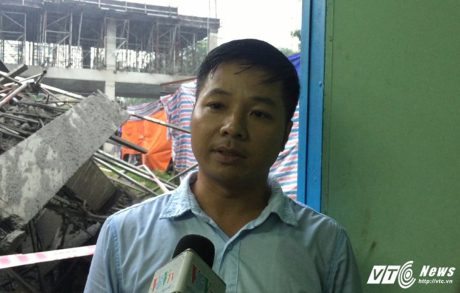 &Ocirc;ng Qu&aacute;ch Ngọc Linh - Ph&oacute; Gi&aacute;m đốc C&ocirc;ng ty Trần Vũ (đơn vị thi c&ocirc;ng trường mầm non Vườn Xanh). (Ảnh: Kim Thược)