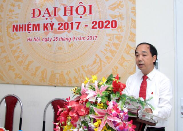 &Ocirc;ng Nguyễn Mạnh Hưng, Tổng Bi&ecirc;n tập, B&iacute; thư Chi bộ B&aacute;o Tuổi trẻ Thủ đ&ocirc; ph&aacute;t biểu tại Đại hội.