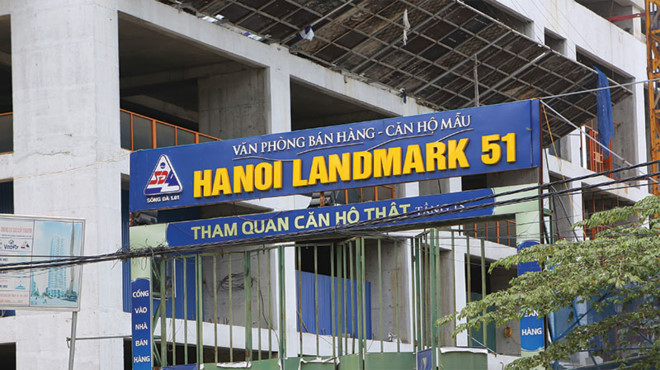 Dự &aacute;n H&agrave; Nội Landmark 51 được triển khai theo h&igrave;nh thức li&ecirc;n danh chủ đầu tư giữa Vinafor v&agrave; S&ocirc;ng Đ&agrave; 1.01. Ảnh: Dũng Minh