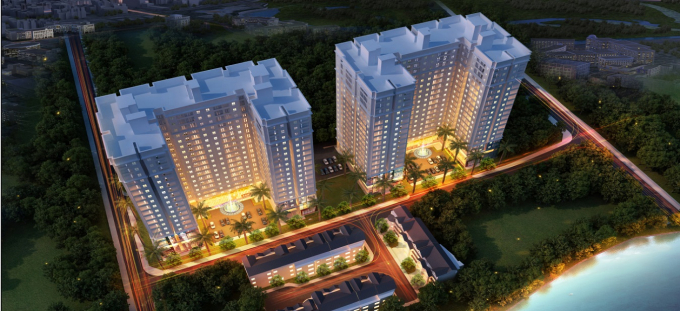 Phối cảnh 2 block Heaven Riverview v&agrave; Heaven Cityview