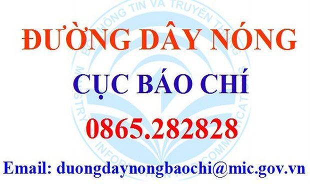 Đường d&acirc;y n&oacute;ng Cục B&aacute;o ch&iacute; ch&iacute;nh thức hoạt động