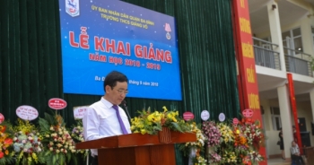 Thầy và trò trường THCS Giảng Võ tưng bừng tổ chức lễ khai giảng năm học mới