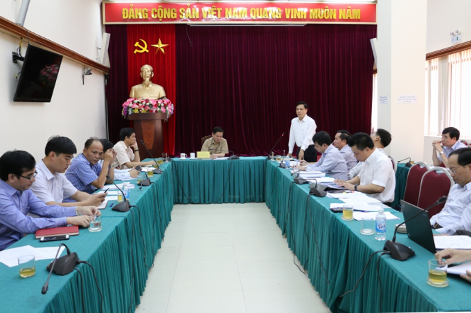 S&aacute;ng ng&agrave;y 6/9, cuộc họp&nbsp;về phương &aacute;n sửa chữa, xử l&yacute; mặt cầu Thăng Long - H&agrave; Nội. Ảnh: Bộ GTVT