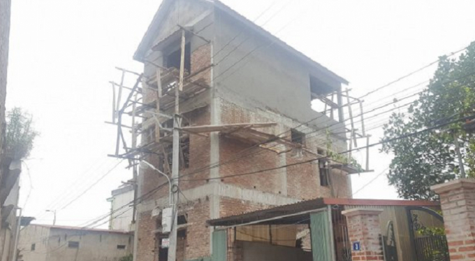 Ng&ocirc;i nh&agrave; nơi xảy ra vụ tai nạn lao động nghi&ecirc;m trọng.