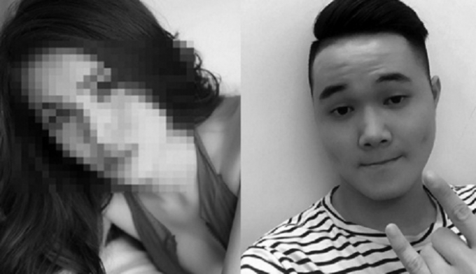 Kiều Đại Dũ (phải) v&agrave; một &ldquo;ch&acirc;n d&agrave;i&rdquo; trong đường d&acirc;y b&aacute;n d&acirc;m.