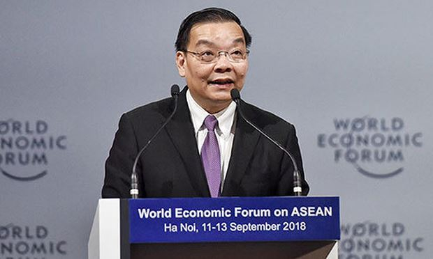 Bộ trưởng Chu Ngọc Anh ph&aacute;t biểu tại Diễn đ&agrave;n. Ảnh: TG&amp;amp;amp;VN.