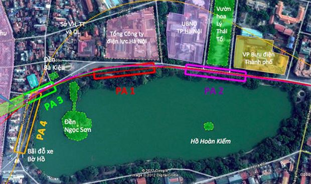 Phương &aacute;n 1 (PA1) vị tr&iacute; đặt ga C9.