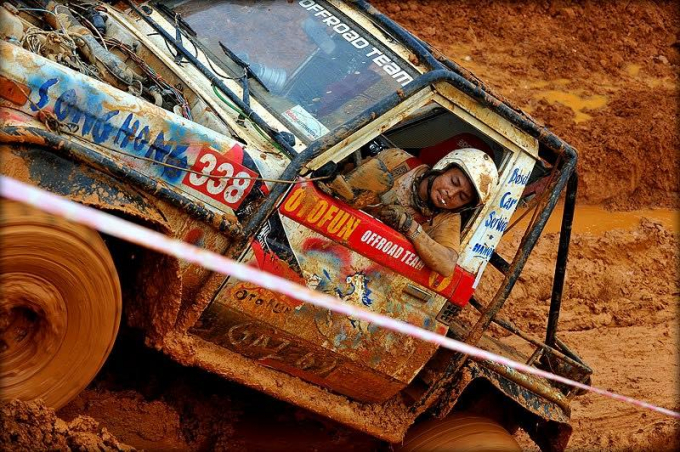 Anh Vinh trong một lần offroad. Ảnh: NVCC