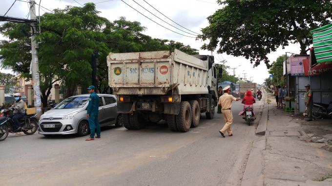 Hiện trường vụ tai nạn.