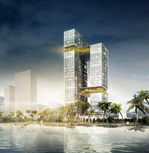 Phối cảnh dự &aacute;n Hoa Sen Tower Quy Nhơn do C&ocirc;ng ty Group8Asia (Thụy Sĩ) thực hiện