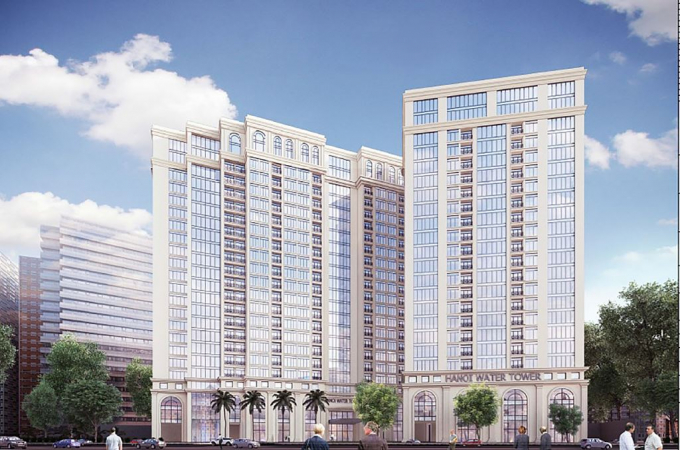 Phối cảnh Chung cư Aqua Central 44 Y&ecirc;n Phụ (H&agrave; Nội). Ảnh Internet
