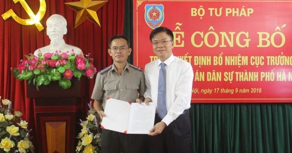 Ông Lê Xuân Hồng được bổ nhiệm làm Cục trưởng Cục THADS Hà Nội