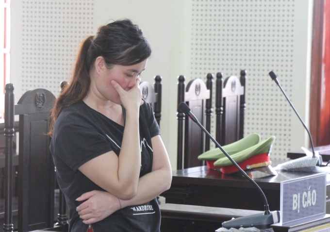 H&agrave; Thị Huyền tại phi&ecirc;n x&eacute;t xử ng&agrave;y 18/9.