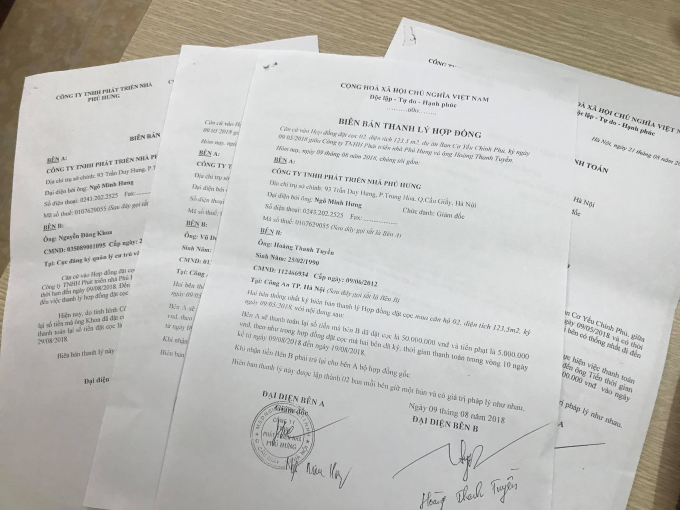 Đ&atilde; qu&aacute; hạn thanh l&yacute; hợp đồng, C&ocirc;ng ty TNHH ph&aacute;t triển nh&agrave; Ph&uacute; Hưng vẫn chưa thể trả lại số tiền kh&aacute;ch h&agrave;ng đặt cọc trước đ&oacute;.