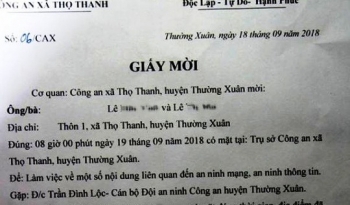Đăng thông tin họp phụ huynh đầu năm lên Facebook, bị công an mời lên làm việc