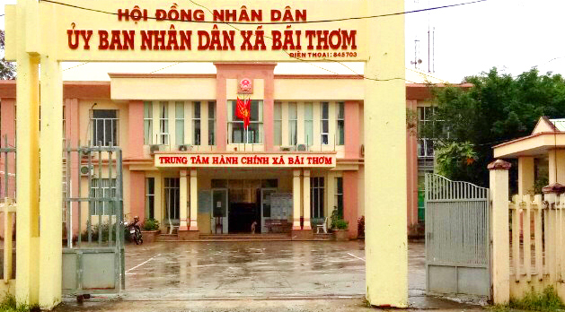 UBND x&atilde; nơi &ocirc;ng Chiến l&agrave;m việc.