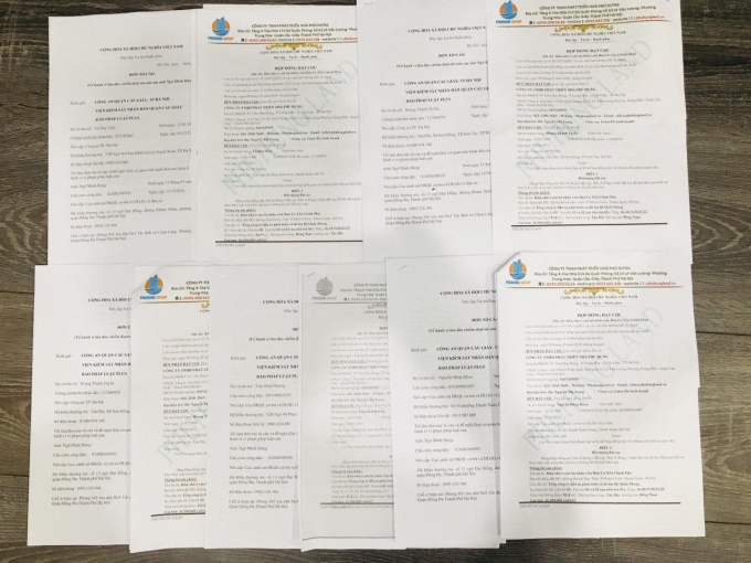 Đơn của khách hàng tố Công ty TNHH Phát Triển Nhà Phú Hưng