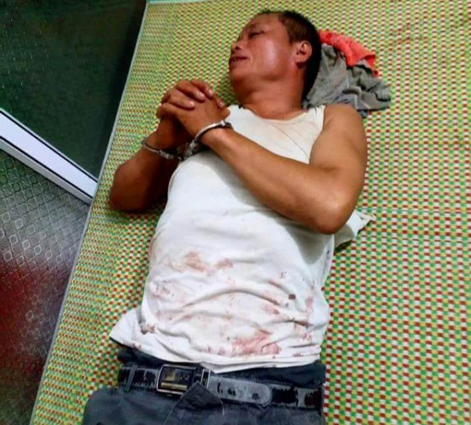 Đối tượng bị bắt giữ ngay sau đ&oacute;.