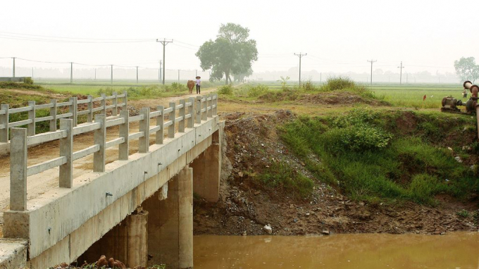 G&oacute;i thầu X&acirc;y lắp + thiết bị đầu mối thuộc Dự &aacute;n Cải tạo hệ thống ti&ecirc;u nội đồng tỉnh Vĩnh Ph&uacute;c. Ảnh: Gia Khoa