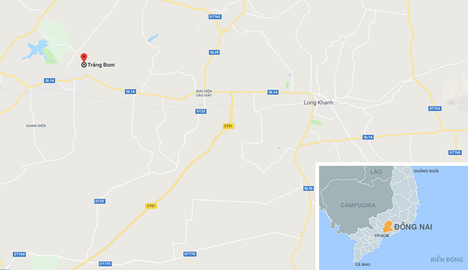 Vị tr&iacute; nạn nh&acirc;n được giải cứu khỏi qu&aacute;n c&agrave; ph&ecirc; tr&aacute; h&igrave;nh. Ảnh:&nbsp;Google Maps.