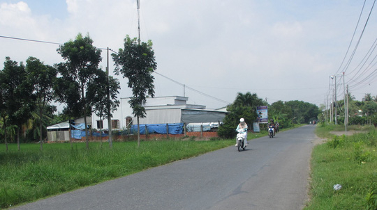 Đoạn đường nơi chị T. bị cướp xe.