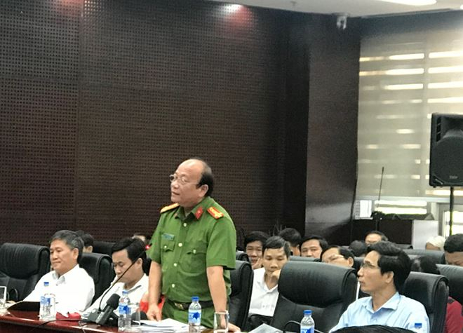 Đại t&aacute; Nguyễn Văn Ch&iacute;nh, PGĐ C&ocirc;ng an TP Đ&agrave; Nẵng th&ocirc;ng tin vụ việc.