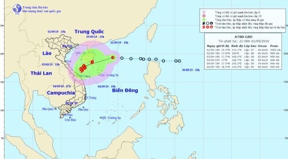 Áp thấp nhiệt đới khả năng mạnh lên thành bão số 5, gây mưa lớn tại Trung Bộ