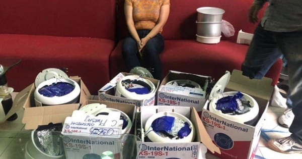 Bắt giữ người phụ nữ vận chuyển 15kg ma tuý trong nồi cơm điện