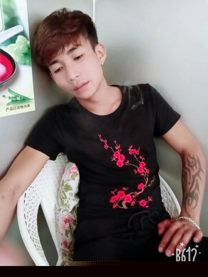 Hình ảnh đối tượng Đinh Văn Giáp lan truyền mạng xã hội.