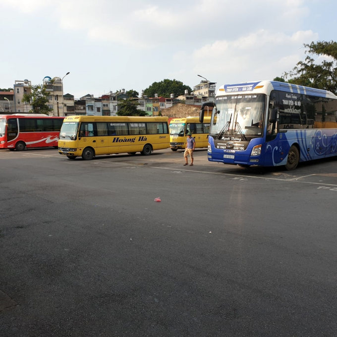 Bến xe khách Gia Lâm trong đợt dịch Covid trở lại