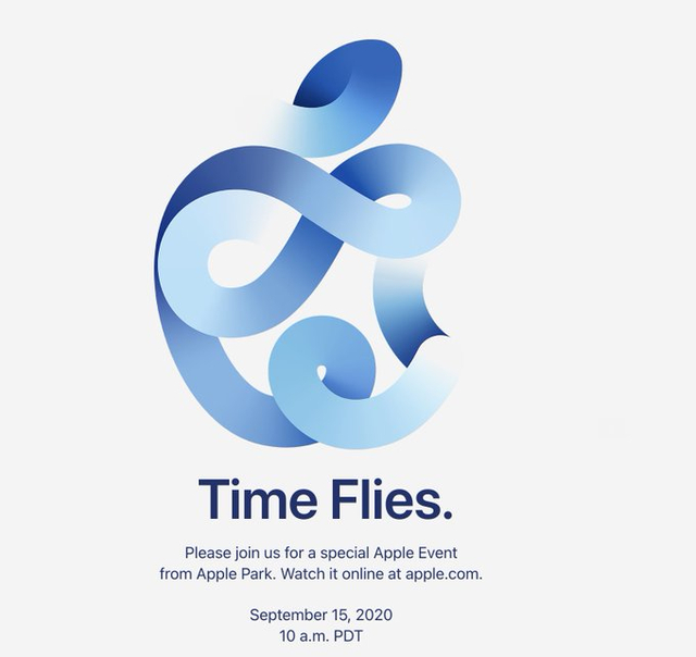 Thư mời sự kiện đặc biệt của Apple, với thông điệp “Time Flies”.