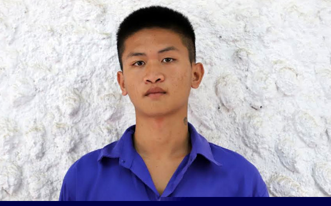 Đối tượng Hoàng Xuân Đức Anh tại cơ quan Công an