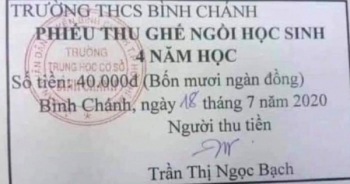Thu tiền ghế ngồi của học sinh, trường THCS Bình Chánh ở TP HCM phải trả lại